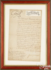 KING GEORGE III SIGNED ROYAL B
