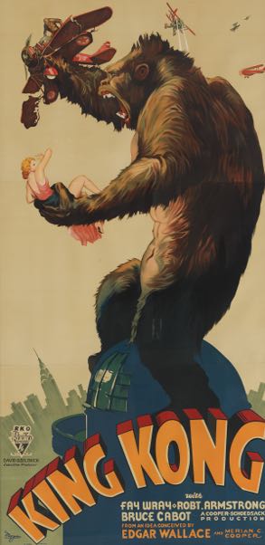 KING KONG RKO OVERSIZED MOVIE