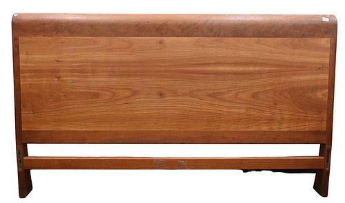 KING SIZE CHERRY SLEIGH BED, HEIGHT