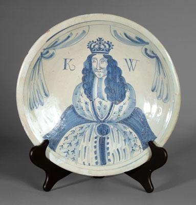 King William Delft charger,