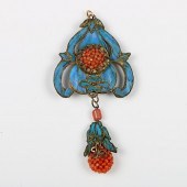 KINGFISHER FEATHER,ORANGE CORA