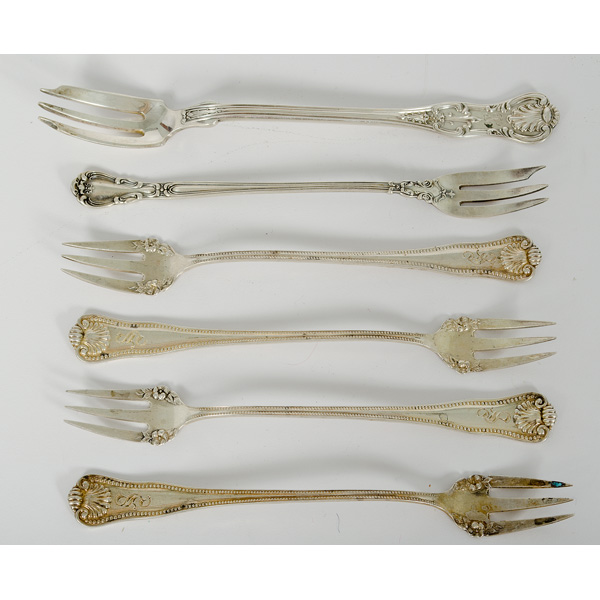 Kings Pattern Sterling Fish Forks