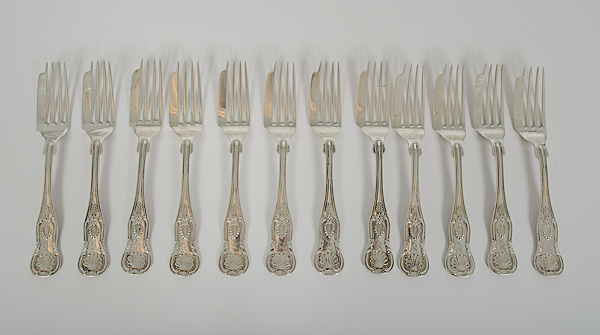 ''Kings'' Pattern Sterling Fish