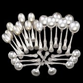 King's Pattern Sterling Spoons