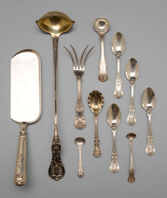 Kings Style Silver Flatware late