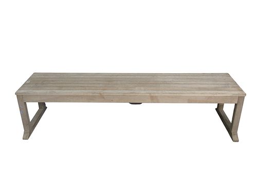 KINGSLEY BATE TEAK BENCH, HEIGHT 16