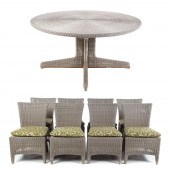 KINSLEY BATE PATIO TABLE & EIG