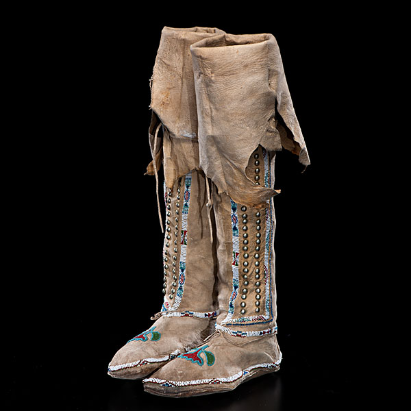 Kiowa Girl's Hightop Moccasins