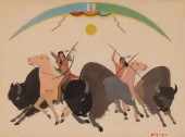KIOWA, STEPHEN MOPOPE, BUFFALO