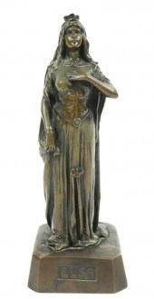 KIRCHNER BRONZE FIGURE OF ELSA