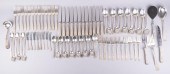 KIRK REPOUSSE FLATWARE, 80 PIE