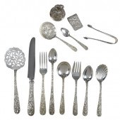 KIRK REPOUSSE STERLING FLATWAR