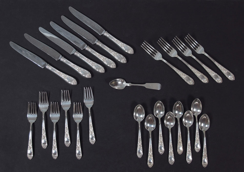 KIRK & SON ROSE STERLING FLATWARE
