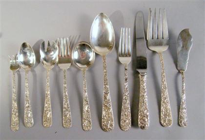 Kirk & Sons 'Rose' pattern sterling