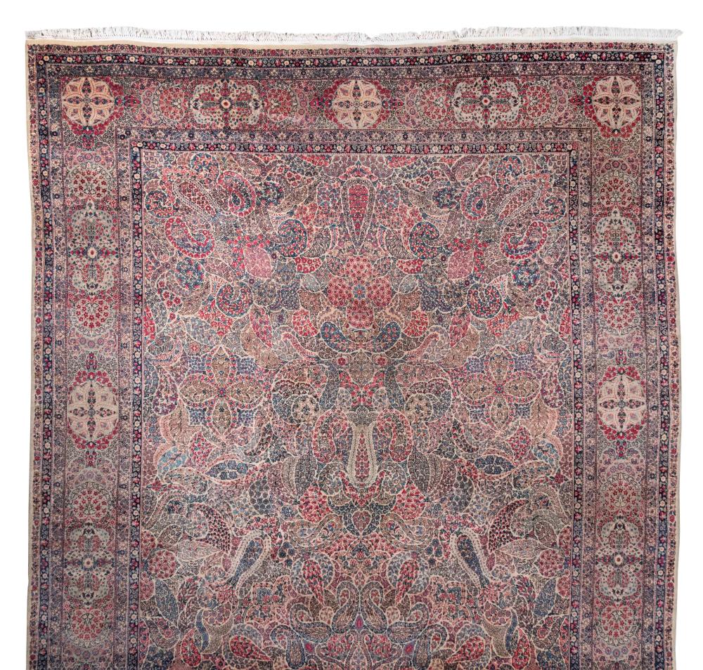 KIRMAN RUG: 10’5” X 22'0” CIRCA