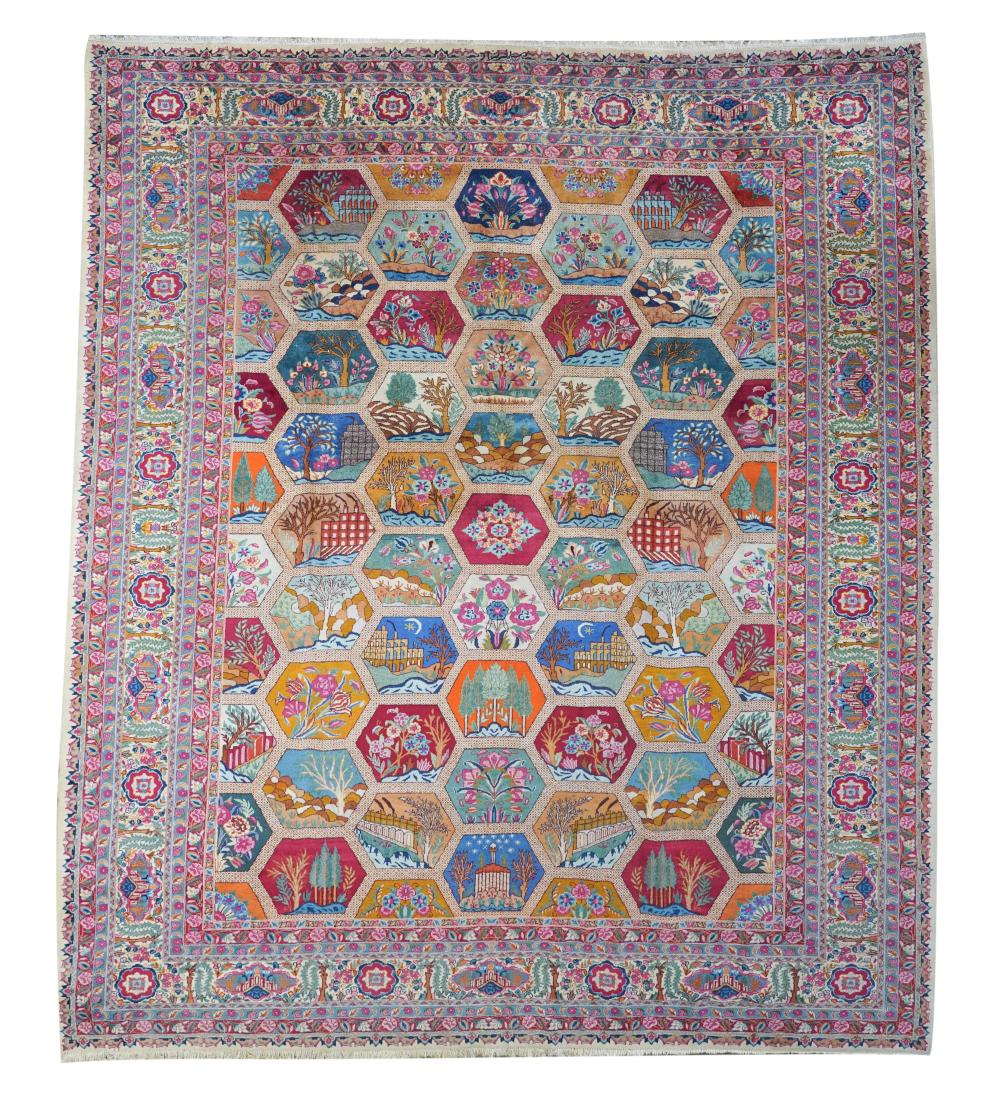 KIRMAN RUGKirman Rug,  wool