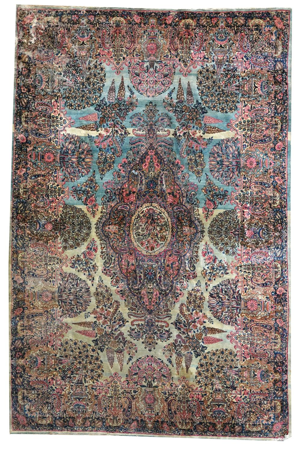 KIRMAN RUGwool on cotton;
