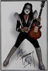 KISS ACE FREHLEY SIGNED COLOR