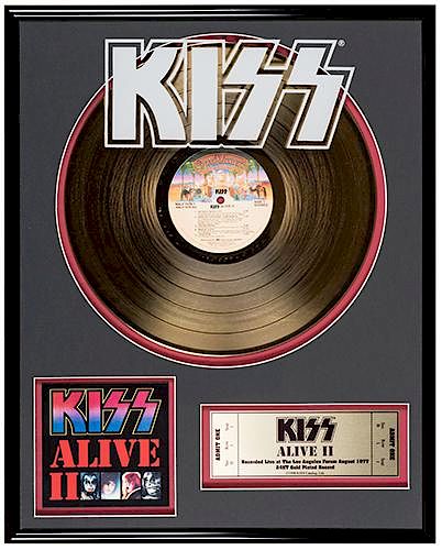 KISS "ALIVE II" 24KT GOLD-PLATED