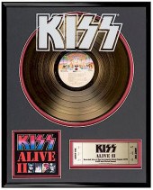KISS "ALIVE II" 24KT GOLD-PLAT