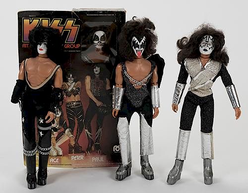 KISS SET OF FOUR MEGO DOLL AUCOIN