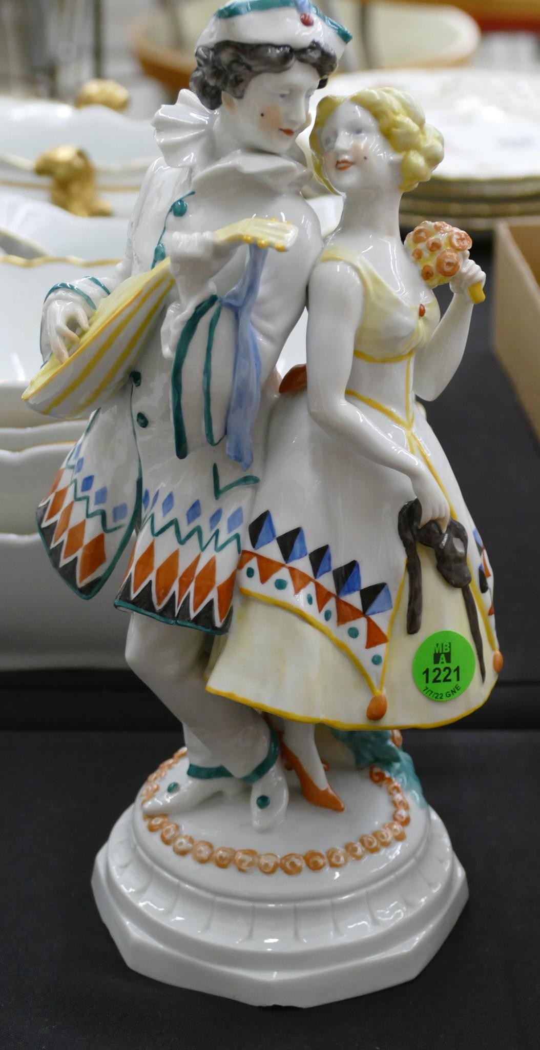 Kister Porcelain Lute Player Art