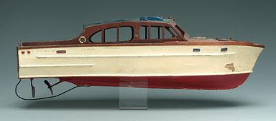 Kit-built boat model, wooden