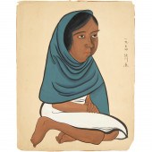 KITAGAWA TAMIJI, TEMPERA ON PA