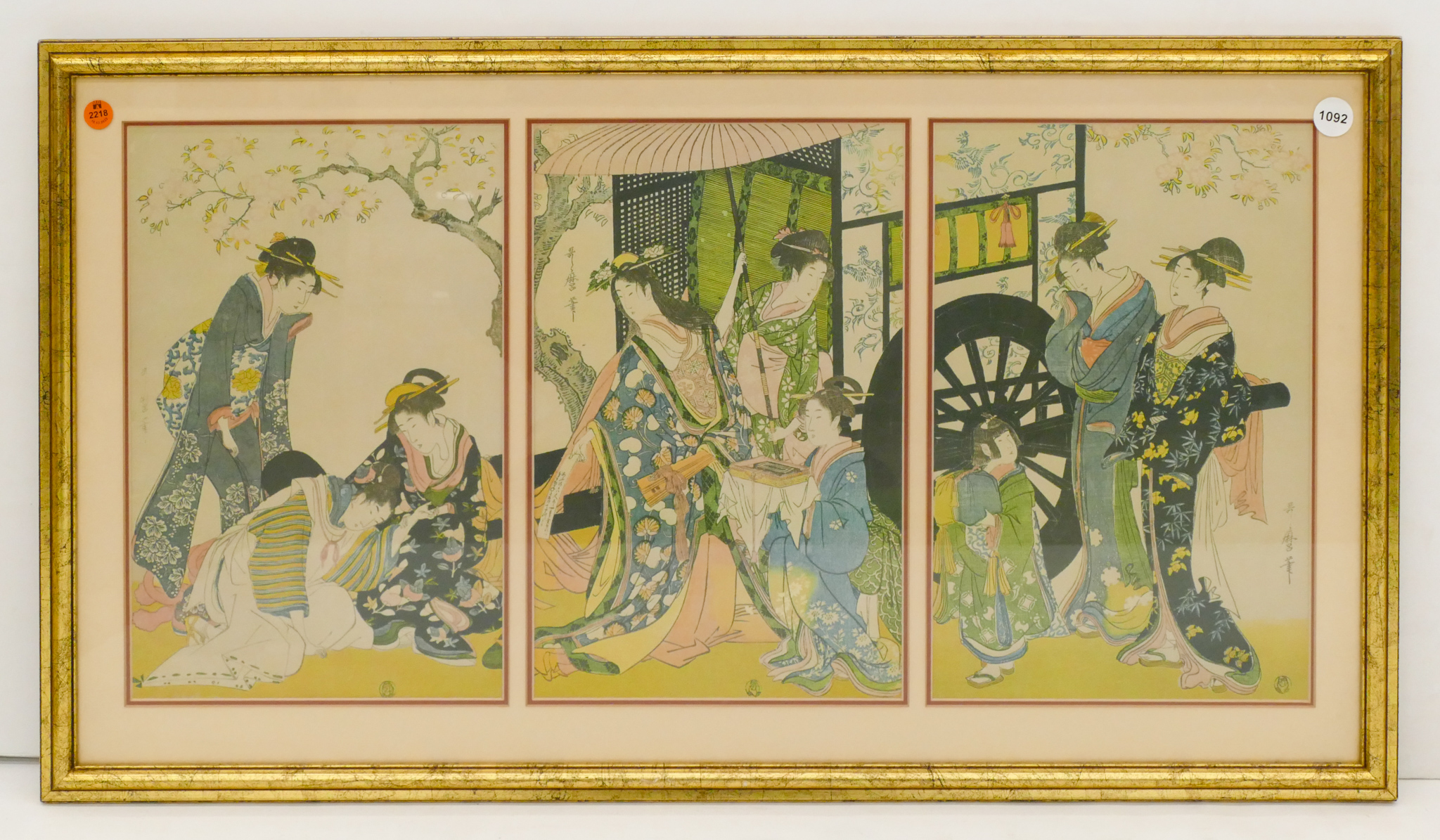 Kitagawa Utamaro Triptych