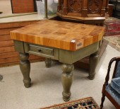 KITCHEN ISLAND BUTCHER BLOCK T