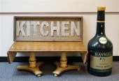 'KITCHEN' SIGN, DECORATED COFF