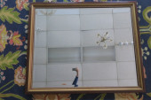 KITTENGER MAHOGANY FRAMED RECT