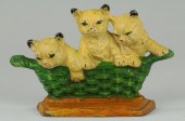 KITTENS IN BASKET DOORSTOP Sig