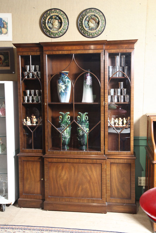 KITTINGER BREAKFRONT CABINET. Large