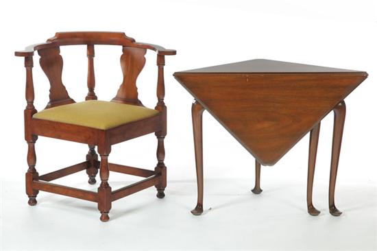 KITTINGER CORNER CHAIR AND