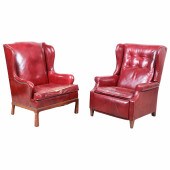 Kittinger leather upholstered