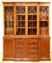 KITTINGER MAHOGANY BREAKFRONT
