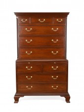 KITTINGER MAHOGANY TEN DRAWER