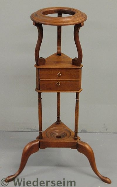 Kittinger mahogany wig stand with a
