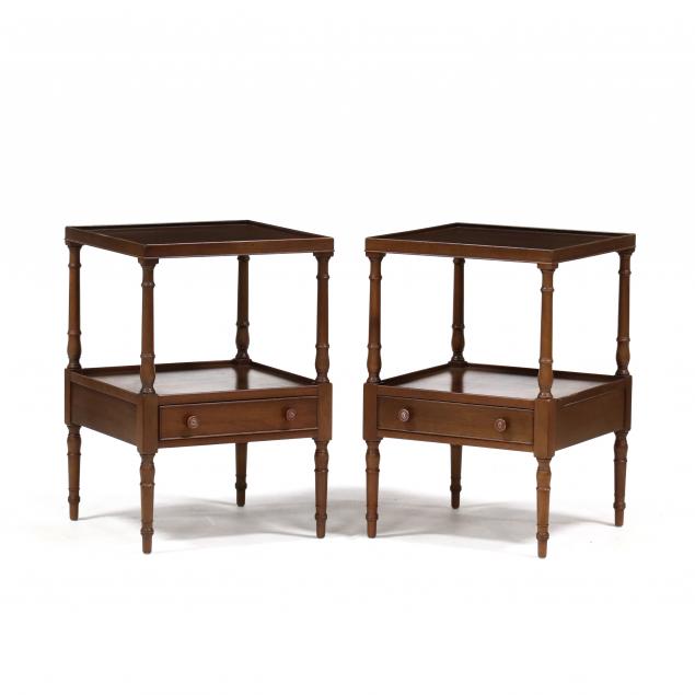 KITTINGER, PAIR OF MAHOGANY ONE