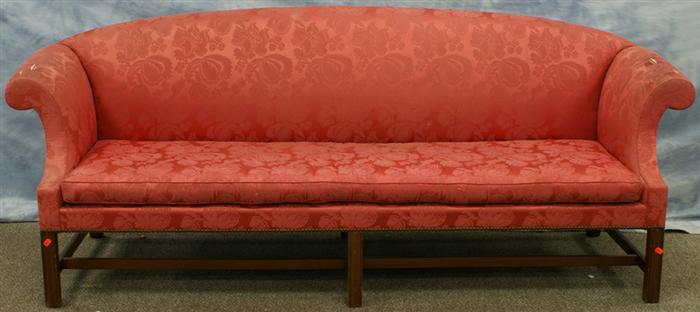 Kittinger rose damask sofa in