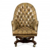KITTINGER TUFTED LEATHER EXECU