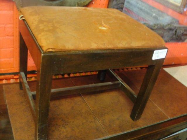 KITTINGER. Upholstered Bench.