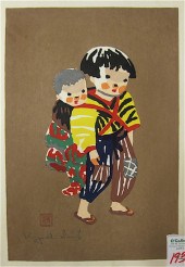 KIYOSHI SAITO COLOR WOODCUT (F