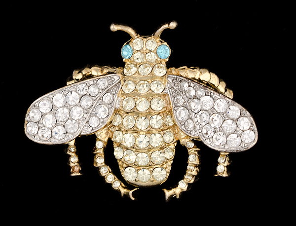 KJL Rhinestone Pin A KJL