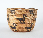 KLICKITAT NATIVE BASKET WITH B