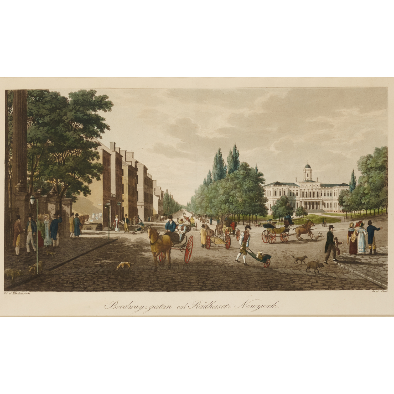 KLINCKOWSTROM, NYC AQUATINT