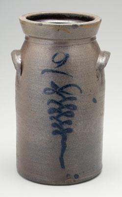 Kline decorated stoneware churn,