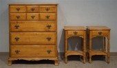 KLING MAPLE CHEST, A DOUBLE DR