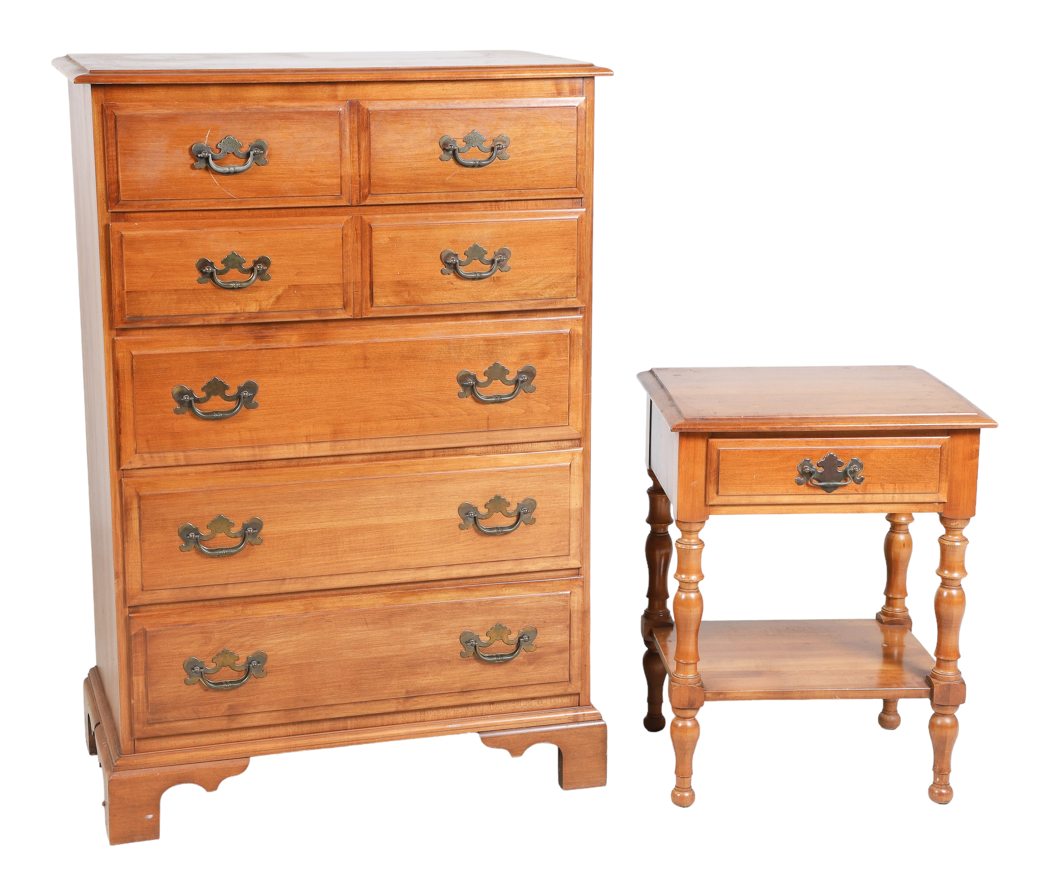 Kling maple high chest, 5